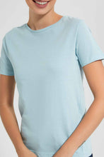 Load image into Gallery viewer, Redtag-Mint--Crew-Neck-T-Shirt-Category:T-Shirts,-Colour:Blue,-Filter:Women's-Clothing,-New-In,-New-In-Women,-Non-Sale,-S22D,-Section:Women,-TBL,-Women-T-Shirts-Women's-
