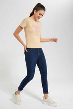 Load image into Gallery viewer, Redtag-Blush-Butterfly-Print-T--Shirt-Category:T-Shirts,-Colour:Pink,-Filter:Women's-Clothing,-New-In,-New-In-Women,-Non-Sale,-S22D,-Section:Women,-TBL,-Women-T-Shirts-Women's-