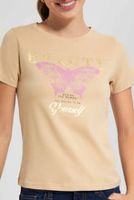 Load image into Gallery viewer, Redtag-Blush-Butterfly-Print-T--Shirt-Category:T-Shirts,-Colour:Pink,-Filter:Women's-Clothing,-New-In,-New-In-Women,-Non-Sale,-S22D,-Section:Women,-TBL,-Women-T-Shirts-Women's-