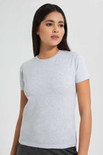 Load image into Gallery viewer, Redtag-Ivory--Crew-Neck-T-Shirt-Graphic-T-Shirts-Women's-