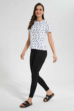 Load image into Gallery viewer, Redtag-Lemon-Butterfly-Allover-Print-T-Shirt-Category:T-Shirts,-Colour:Lemon,-Filter:Women's-Clothing,-New-In,-New-In-Women,-Non-Sale,-S22D,-Section:Women,-TBL,-Women-T-Shirts-Women's-