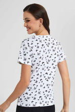 Load image into Gallery viewer, Redtag-Lemon-Butterfly-Allover-Print-T-Shirt-Category:T-Shirts,-Colour:Lemon,-Filter:Women's-Clothing,-New-In,-New-In-Women,-Non-Sale,-S22D,-Section:Women,-TBL,-Women-T-Shirts-Women's-