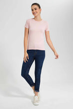 Load image into Gallery viewer, Redtag-Blush--Crew-Neck-T-Shirt-Category:T-Shirts,-Colour:Pink,-Filter:Women's-Clothing,-New-In,-New-In-Women,-Non-Sale,-S22D,-Section:Women,-TBL,-Women-T-Shirts-Women's-