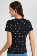 Load image into Gallery viewer, Redtag-Black-Nyc-Allover-Print-T-Shirt-Category:T-Shirts,-Colour:Black,-Filter:Women's-Clothing,-New-In,-New-In-Women,-Non-Sale,-S22D,-Section:Women,-TBL,-Women-T-Shirts-Women's-