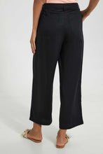 تنزيل الصورة على معرض الصور، Redtag-Black-Pocket-Cropped-Pant-Culottes-Women's-