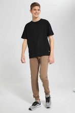 Load image into Gallery viewer, Redtag-Brown-Table-Active-Pants-BSR-Joggers,-Category:Joggers,-Colour:Brown,-Filter:Senior-Boys-(9-to-14-Yrs),-New-In,-New-In-BSR,-Non-Sale,-S22D,-Section:Kidswear,-TBL--