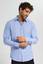 Load image into Gallery viewer, Redtag-Sky-Blue-Regular-Collar-Oxford-Shirt-Category:Shirts,-Colour:Blue,-Filter:Men's-Clothing,-Men-Shirts,-New-In,-New-In-Men,-Non-Sale,-S22D,-Section:Men,-TBL-Men's-