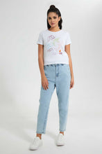 Load image into Gallery viewer, Redtag-White-Looney-Tunes-Printed-T-Shirt-Graphic-T-Shirts-Women's-