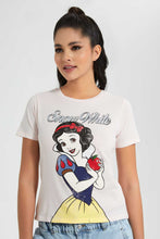Load image into Gallery viewer, Redtag-Blush-Snow-White-Printed-T-Shirt-Graphic-T-Shirts-Women's-