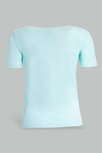 Load image into Gallery viewer, Redtag-Blue-Mickey-Mouse-Print-T-Shirt-Character-T-Shirts-Women's-