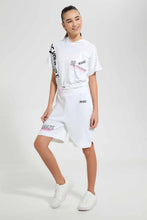 تنزيل الصورة على معرض الصور، Redtag-White-Active-Jogging-Suit-(Short)-Jog-Sets--