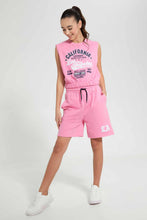 تنزيل الصورة على معرض الصور، Redtag-Pink-Embroidered-Short-Sets-Jog-Sets--