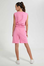تنزيل الصورة على معرض الصور، Redtag-Pink-Embroidered-Short-Sets-Jog-Sets--