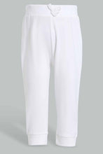تنزيل الصورة على معرض الصور، Redtag-Assorted-Dark-Pink-&-White-Solid-2Pcs-Pack-Active-Pant-Joggers-Infant-Girls-3 to 24 Months