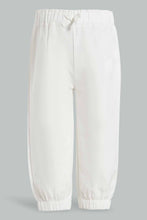 Load image into Gallery viewer, Redtag-White-Front-Bow-Casual-Trouser-Trousers-Infant-Girls-3 to 24 Months