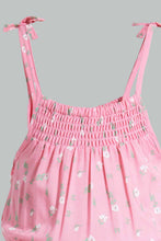 Load image into Gallery viewer, Redtag-Coral-Aop-Strappy-Jumpsuit-Category:Jumpsuits,-Colour:Orange,-Filter:Infant-Girls-(3-to-24-Mths),-Infant-Girls-Jumpsuits,-New-In,-New-In-ING,-Non-Sale,-RMD-add,-S22C,-Section:Kidswear-Infant-Girls-3 to 24 Months