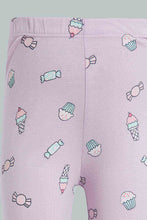 تنزيل الصورة على معرض الصور، Redtag-Lilac-One-In-A-Sweat-Dream-Pyjama-Set-Pyjama-Sets-Infant-Girls-3 to 24 Months