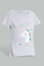 تنزيل الصورة على معرض الصور، Redtag-Grey-And-Mint-One-Of-A-Kind-Pyjama-Set-Pyjama-Sets-Infant-Girls-3 to 24 Months