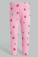 تنزيل الصورة على معرض الصور، Redtag-Yellow-And-Pink-Berry-Much-Pyjama-Set-Pyjama-Sets-Infant-Girls-3 to 24 Months