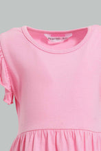 Load image into Gallery viewer, Redtag-Baby-Pink-Printed-/-Solid-Mint-2Pc-Pack-Knit-Dress-Dresses-Infant-Girls-3 to 24 Months