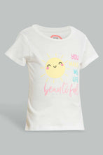 تنزيل الصورة على معرض الصور، Redtag-Cream-You-Make-My-Life-Beautiful-Pyjama-Set-Pyjama-Sets-Infant-Girls-3 to 24 Months