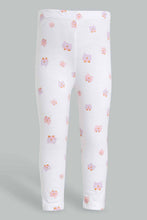 تنزيل الصورة على معرض الصور، Redtag-White-Sleep-Pyjama-Set-Pyjama-Sets-Infant-Girls-3 to 24 Months