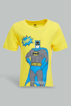 تنزيل الصورة على معرض الصور، Redtag-Mustard-Batman-Ss-Tshirt-Graphic-T-Shirts-Infant-Boys-3 to 24 Months