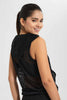 Redtag-Black-Hoodie-Sleeveless-Mesh-Sweatshirt-Active-Sweatshirts-Women's-