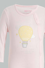 Load image into Gallery viewer, Redtag-Yellow-And-Pink-Balloons-2-Piece-Pack-Sleep-Suit-Sleepsuits-Baby-0 to 12 Months
