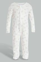Load image into Gallery viewer, Redtag-Grey-Elephant-2-Piece-Pack-Sleep-Suit-Sleepsuits-Baby-0 to 12 Months