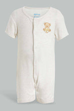 Load image into Gallery viewer, Redtag-Beige-Teddy-Bear-2-Piece-Pack-Sleep-Suit-Sleepsuits-Baby-0 to 12 Months