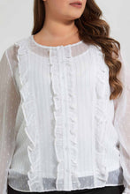 تنزيل الصورة على معرض الصور، Redtag-White-Dobby-Blouse-With-Cami-Blouses-Women's-
