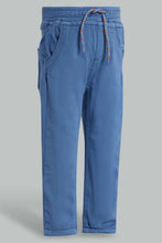 Load image into Gallery viewer, Redtag-Royal-Color-Knit-Denim-Pant-Knit-Denim-Infant-Boys-3 to 24 Months