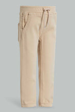 Load image into Gallery viewer, Redtag-Beige-Color-Knit-Denim-Pant-Knit-Denim-Infant-Boys-3 to 24 Months