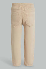Load image into Gallery viewer, Redtag-Beige-Color-Knit-Denim-Pant-Knit-Denim-Infant-Boys-3 to 24 Months