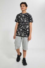 Load image into Gallery viewer, Redtag-Grey-Mel-Front-Zipper-Active-Short-Active-Shorts-Senior-Boys-9 to 14 Years