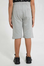 Load image into Gallery viewer, Redtag-Grey-Mel-Front-Zipper-Active-Short-Active-Shorts-Senior-Boys-9 to 14 Years