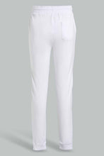 Load image into Gallery viewer, Redtag-White-Biker-Knee-Active-Pant-Joggers-Senior-Boys-9 to 14 Years