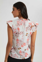 تنزيل الصورة على معرض الصور، Redtag-Assorted-Printed-Ruffle-Sleeves-Blouse-Blouses-Women's-