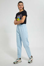Load image into Gallery viewer, Redtag-Blue-Baggy-Fit-Trouser-Jeans-Baggy-Fit-Women's-