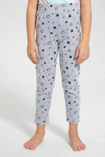 Load image into Gallery viewer, Redtag-Lilac-Printed-S/Sleeve-Pyjama-Sets-Pyjama-Sets-Girls-2 to 8 Years