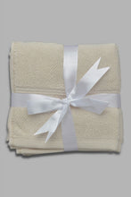 Load image into Gallery viewer, Redtag-Beige-Textured-Cotton-Face-Towel-Set-(4-Piece)-Category:Towels,-Colour:Beige,-Filter:Home-Bathroom,-HMW-BAC-Towels,-New-In,-New-In-HMW-BAC,-Non-Sale,-Section:Homewares,-W22O-Home-Bathroom-