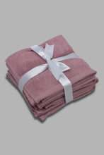 تنزيل الصورة على معرض الصور، Redtag-Purple-Textured-Cotton-Face-Towel-Set-(4-Piece)-Category:Towels,-Colour:Purple,-Filter:Home-Bathroom,-HMW-BAC-Towels,-New-In,-New-In-HMW-BAC,-Non-Sale,-Section:Homewares,-W22O-Home-Bathroom-