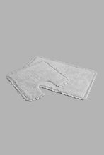 Load image into Gallery viewer, Redtag-Grey-Bath-Mat-Set-(2-Piece)-Category:Bathmats,-Colour:Grey,-Filter:Home-Bathroom,-HMW-BAC-Bath-Accessories,-New-In,-New-In-HMW-BAC,-Non-Sale,-S22C,-Section:Homewares-Home-Bathroom-