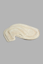Load image into Gallery viewer, Redtag-Off-White-Bath-Mat-Set-(2-Piece)-Category:Bathmats,-Colour:Cream,-Filter:Home-Bathroom,-HMW-BAC-Bath-Accessories,-New-In,-New-In-HMW-BAC,-Non-Sale,-S22C,-Section:Homewares-Home-Bathroom-