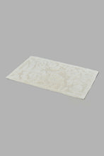 Load image into Gallery viewer, Redtag-Off-White-Bath-Mat-Category:Bathmats,-Colour:Cream,-Filter:Home-Bathroom,-HMW-BAC-Bce-Bath-Accessories,-New-In,-New-In-HMW-BAC,-Non-Sale,-S22C,-Section:Homewares-Home-Bathroom-