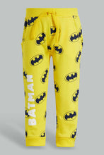 تنزيل الصورة على معرض الصور، Redtag-Mustard-Batman-Printed-Active-Pant-Joggers-Infant-Boys-3 to 24 Months