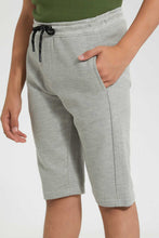 Load image into Gallery viewer, Redtag-Grey-Ottaman-Active-Short-Active-Shorts-Senior-Boys-9 to 14 Years