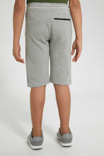 Load image into Gallery viewer, Redtag-Grey-Ottaman-Active-Short-Active-Shorts-Senior-Boys-9 to 14 Years