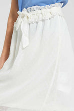 Load image into Gallery viewer, Redtag-White-Dobby-Ruffled-Hem-Skirts-Skirts-Senior-Girls-9 to 14 Years